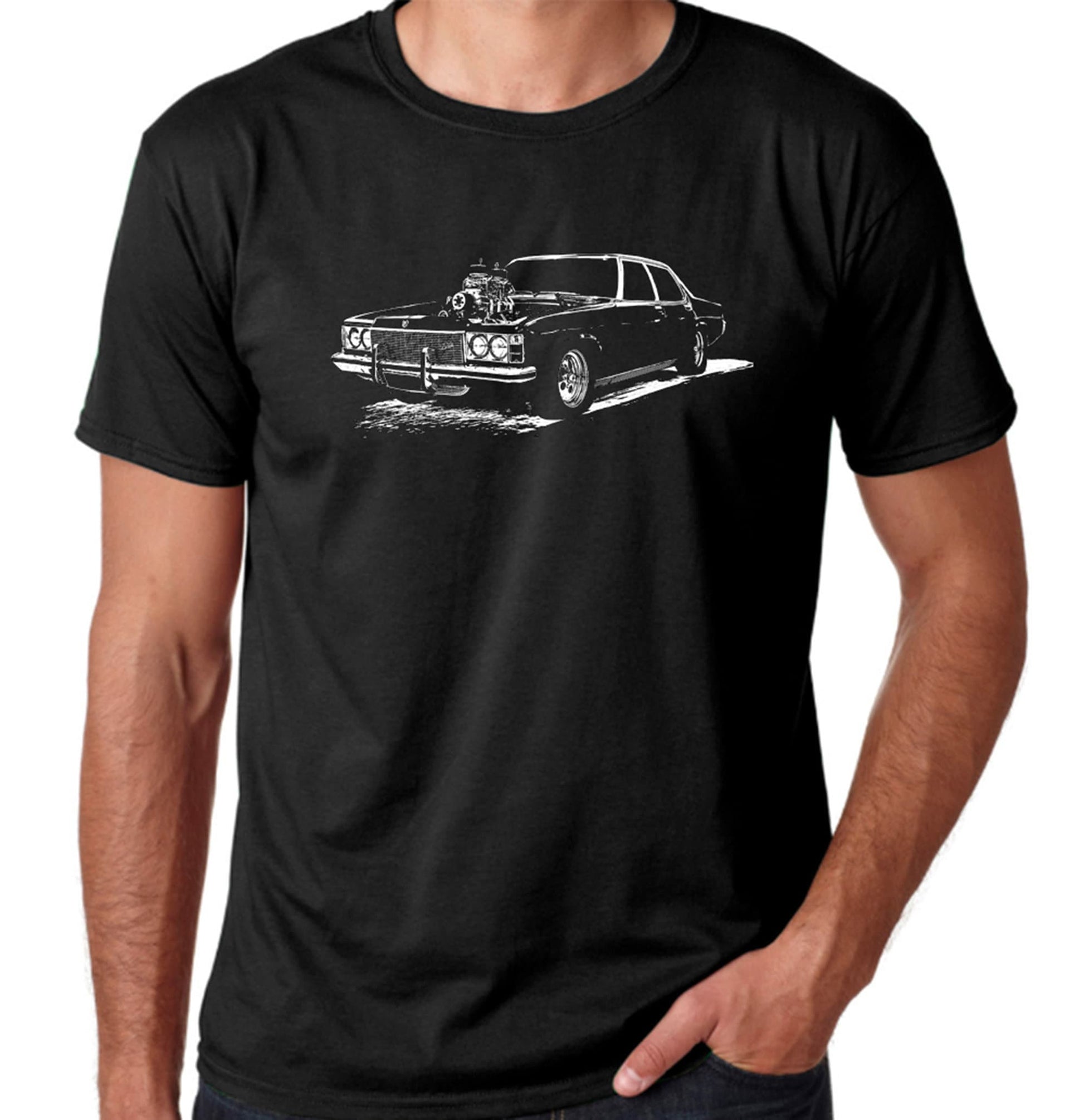 holden statesmen big block black t-shirt